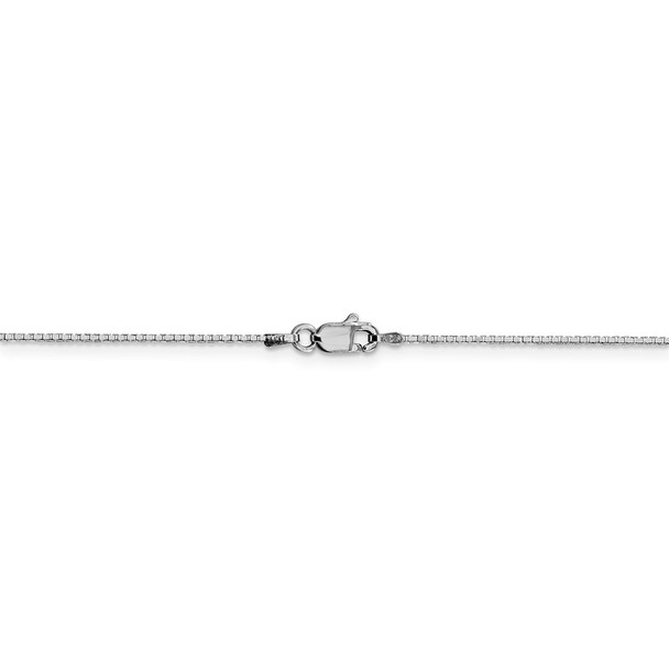 20" 14k White Gold .95mm Box Chain Necklace