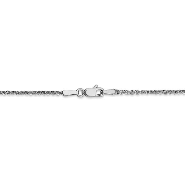 14" 14K White Gold 1.7mm Ropa Chain Necklace