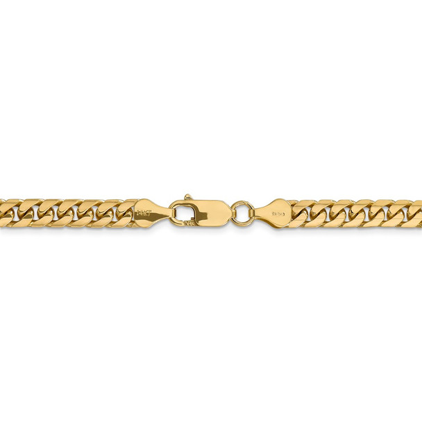 26" 14k Yellow Gold 5.5mm Solid Miami Cuban Chain Necklace
