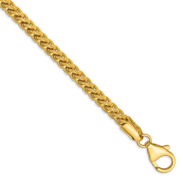 9" 14k Yellow Gold 3mm Franco Chain Bracelet