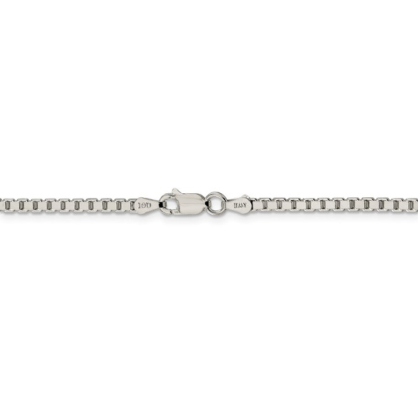 26" Sterling Silver 2.5mm Box Chain Necklace