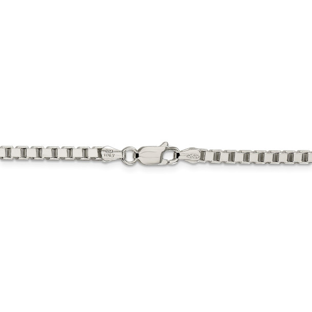 22" Sterling Silver 3.25mm Box Chain Necklace