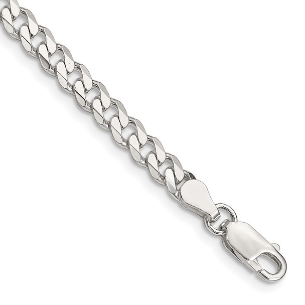 8" Sterling Silver 4.5mm Curb Chain Bracelet
