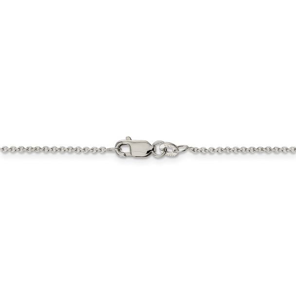 36" Sterling Silver 1.25mm Cable Chain Necklace