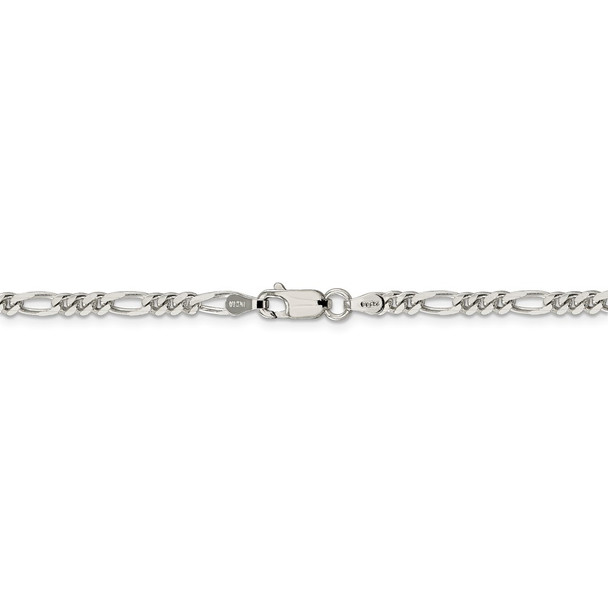 36" Sterling Silver 3.5mm Figaro Chain Necklace