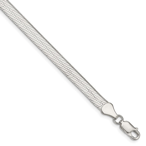 8" Sterling Silver 5.25mm Magic Herringbone Chain Bracelet