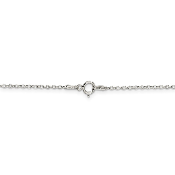 26" Sterling Silver 1.5mm Diamond-cut Cable Chain Necklace