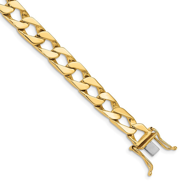 8" 14k Yellow Gold 7.9mm Hand-polished Fancy Link Bracelet