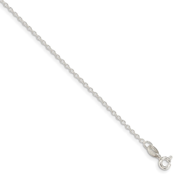 18" Sterling Silver 1.45mm Forzantina Cable Chain Necklace
