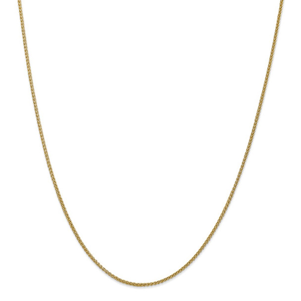 9" 14k Yellow Gold 1.55mm Semi-Solid Wheat Chain Anklet