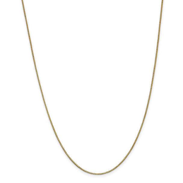 28" 14k Yellow Gold 1mm Box Chain Necklace