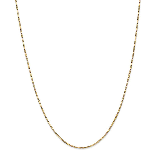 26" 14k Yellow Gold 1.3mm Box Chain Necklace