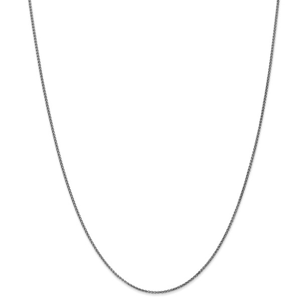 26" 14k White Gold 1.2mm Diamond-cut Spiga Chain Necklace