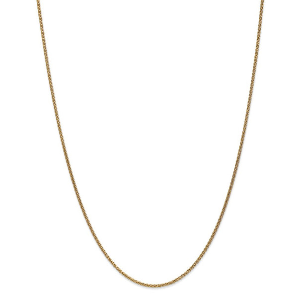 22" 14k Yellow Gold 1.65mm Spiga Chain Necklace