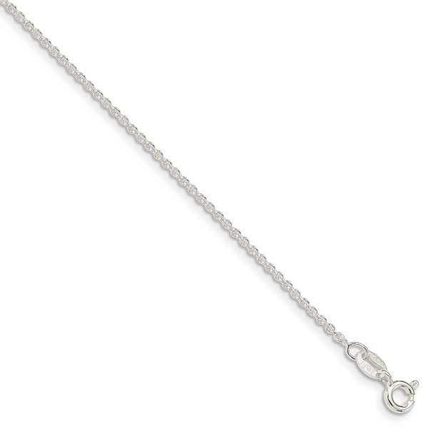 22" Sterling Silver 1.6mm Forzantina Cable Chain Necklace