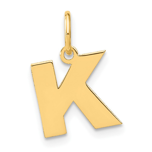 14k Yellow Gold Letter K Initial Charm XNA1337Y/K