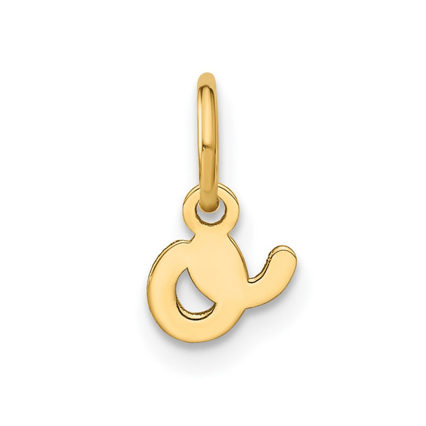 14k Yellow Gold Lower Case Letter O Initial Charm XNA1307Y/O
