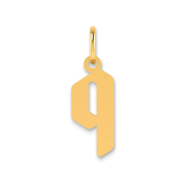 14k Yellow Gold Lowercase Letter Q Initial Charm XNA1383Y/Q