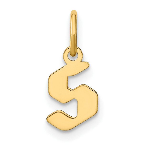 14k Yellow Gold Lowercase Letter S Initial Charm XNA1383Y/S