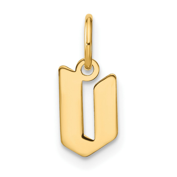 14k Yellow Gold Lowercase Letter V Initial Charm XNA1383Y/V