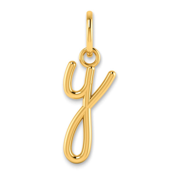14k Yellow Gold Lower Case Letter Y Initial Charm XNA1307Y/Y