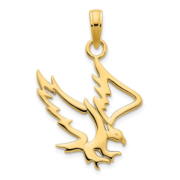 14k Yellow Gold Eagle Pendant D5070