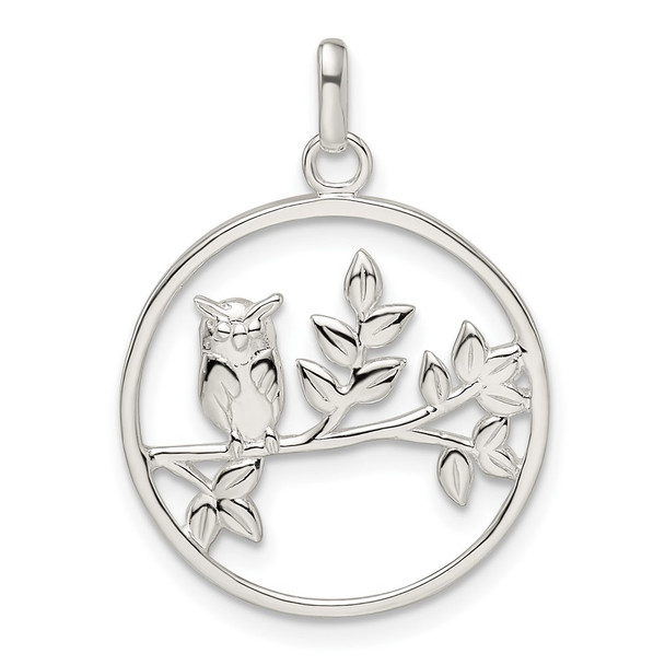 Sterling Silver Owl Pendant