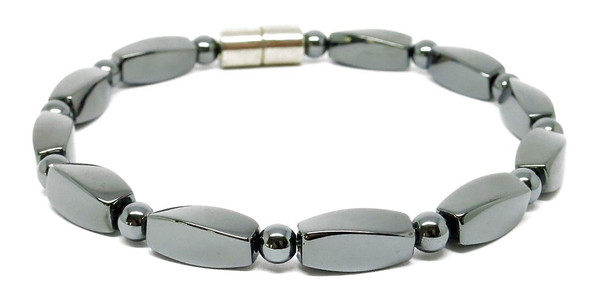 Hematite Twist - Magnetic   Anklet