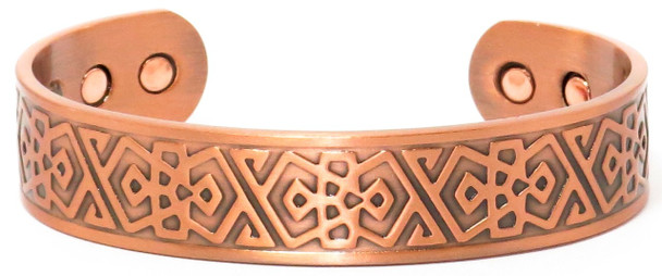 Sweden - Solid Copper Magnetic   Cuff Bracelet (MBG-027)