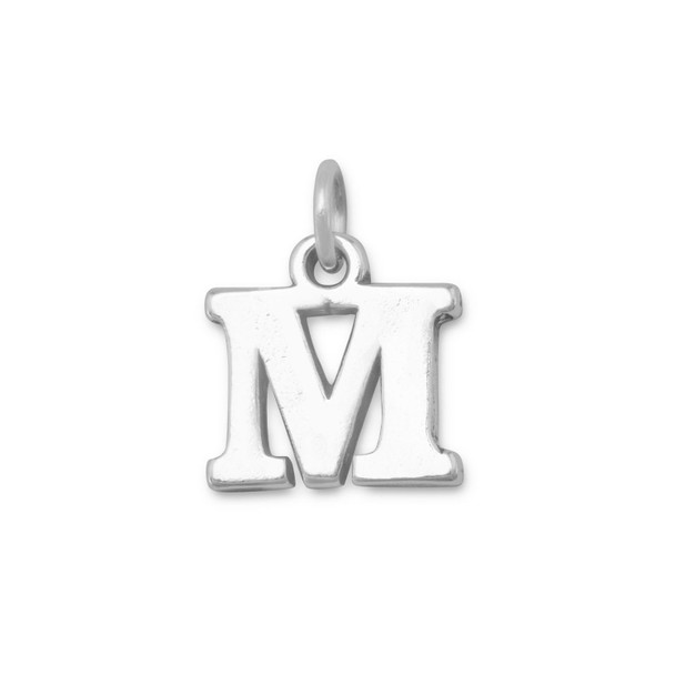 Sterling Silver Greek Alphabet Letter Charm - Mu