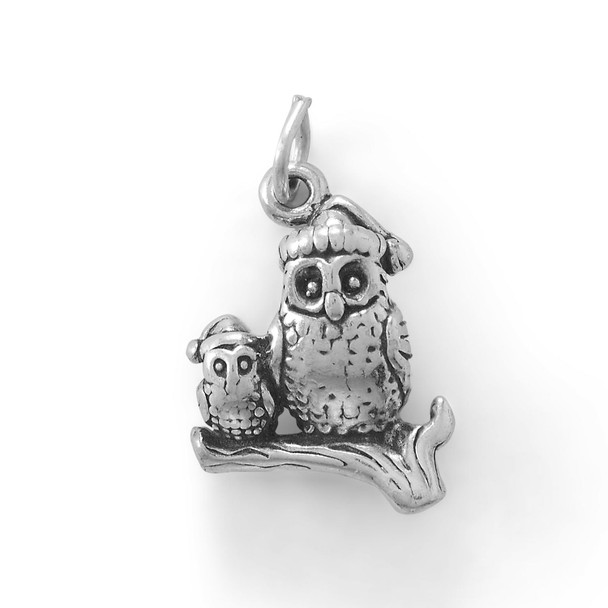 Sterling Silver OWL-dorable Charm