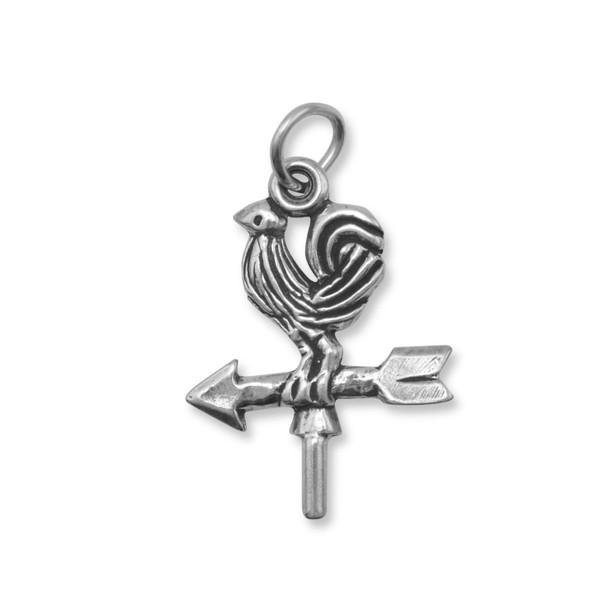 Sterling Silver Rooster Weather Vane Charm