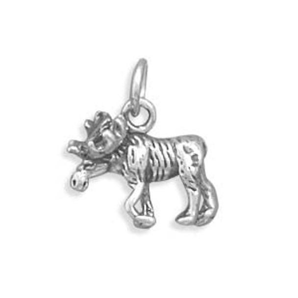 Sterling Silver Moose Charm