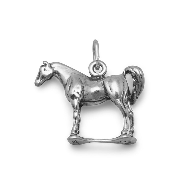 Sterling Silver Standing Horse Charm