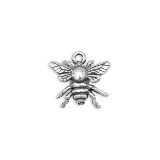 Sterling Silver "BEE-utiful!" Bee Charm