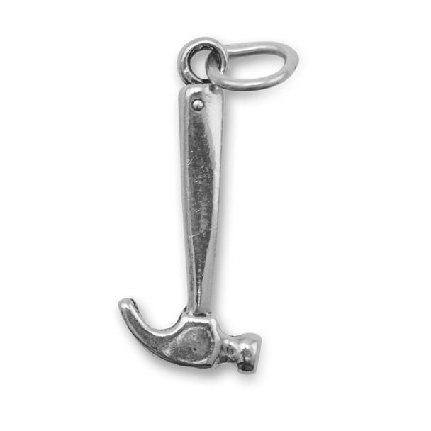 Sterling Silver Hammer Charm 74382