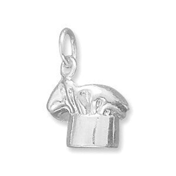 Sterling Silver Chef's Hat Charm