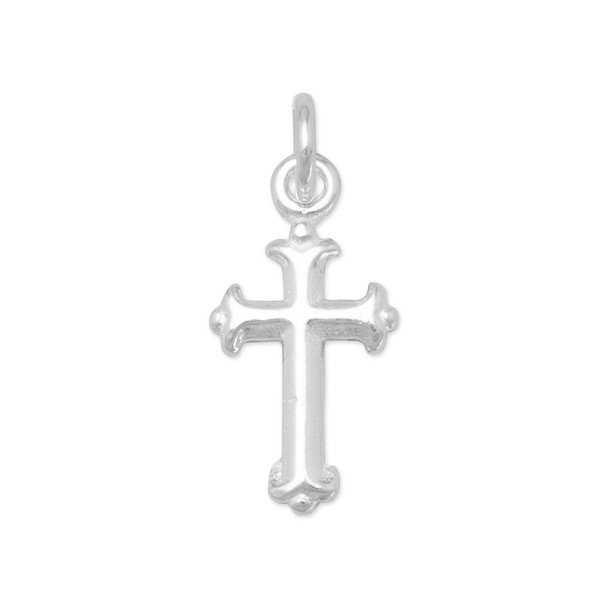 Sterling Silver Extra Small Silver Cross Charm