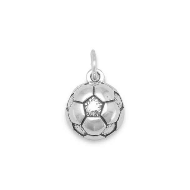 Sterling Silver Soccer Ball Charm