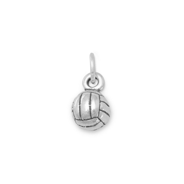 Sterling Silver Small Volleyball Charm