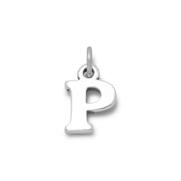 Sterling Silver Greek Alphabet Letter Charm - Rho