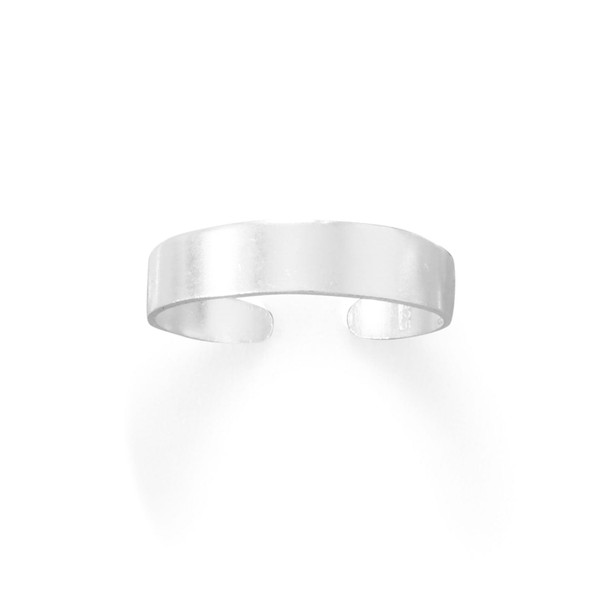 Sterling Silver 4mm Flat Band Toe Ring