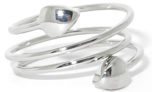 Silver Spiral - Silver-Plated Magnetic Therapy Ring