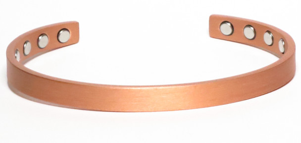 Just Perfect Satin Finished Solid Copper Magnetic Bracelet