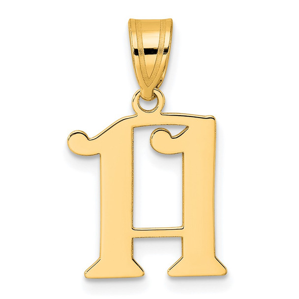 14k Yellow Gold Polished Number 11 Pendant