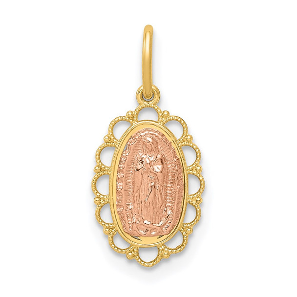 14k Two-tone Gold Guadalupe Pendant