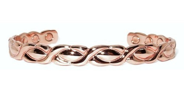 X-Large  XOXO - Solid Copper Magnetic Cuff