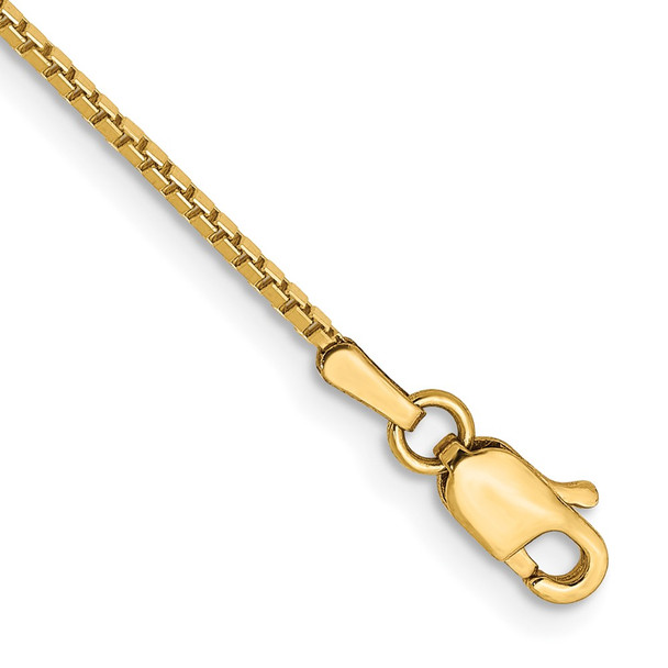 7" 10k Yellow Gold 1.05mm Box Chain