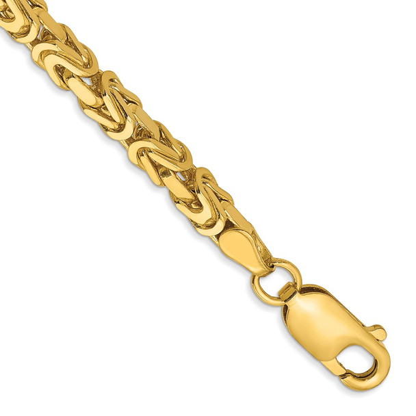 7" 10k Yellow Gold 3.25mm Byzantine Chain