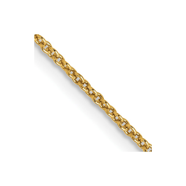 24" 10k Yellow Gold 1.2mm Cable Chain